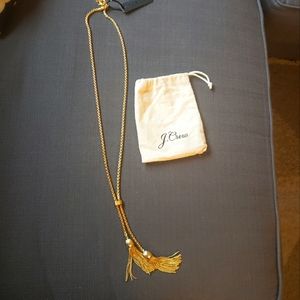 Gold J.Crew tassel necklace NEW